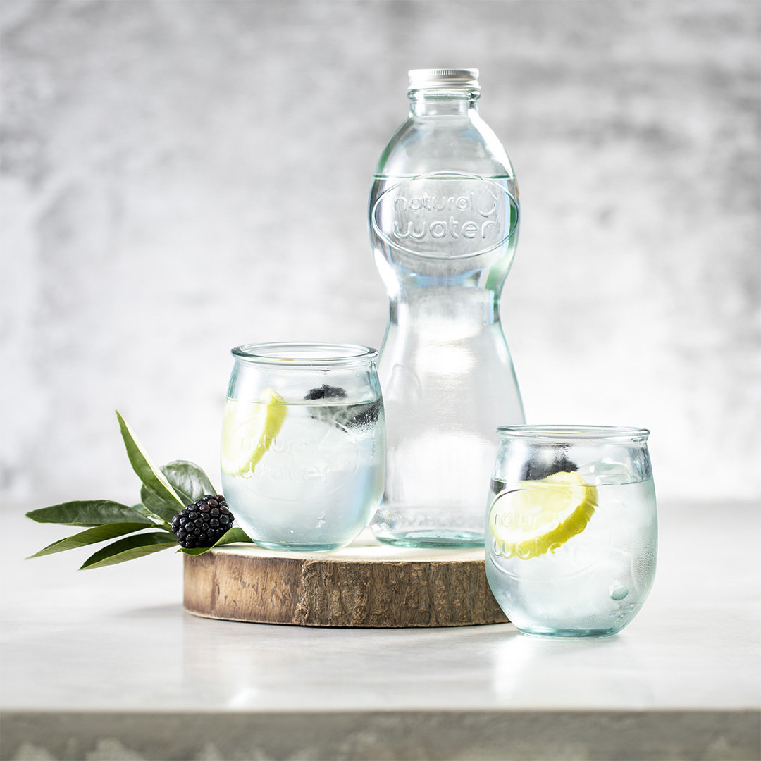 Botella personalizada Limpix de vidrio reciclado GRS de 1L - Tazas y botellas - Regalo Promocional Personalizado - vista alternativa