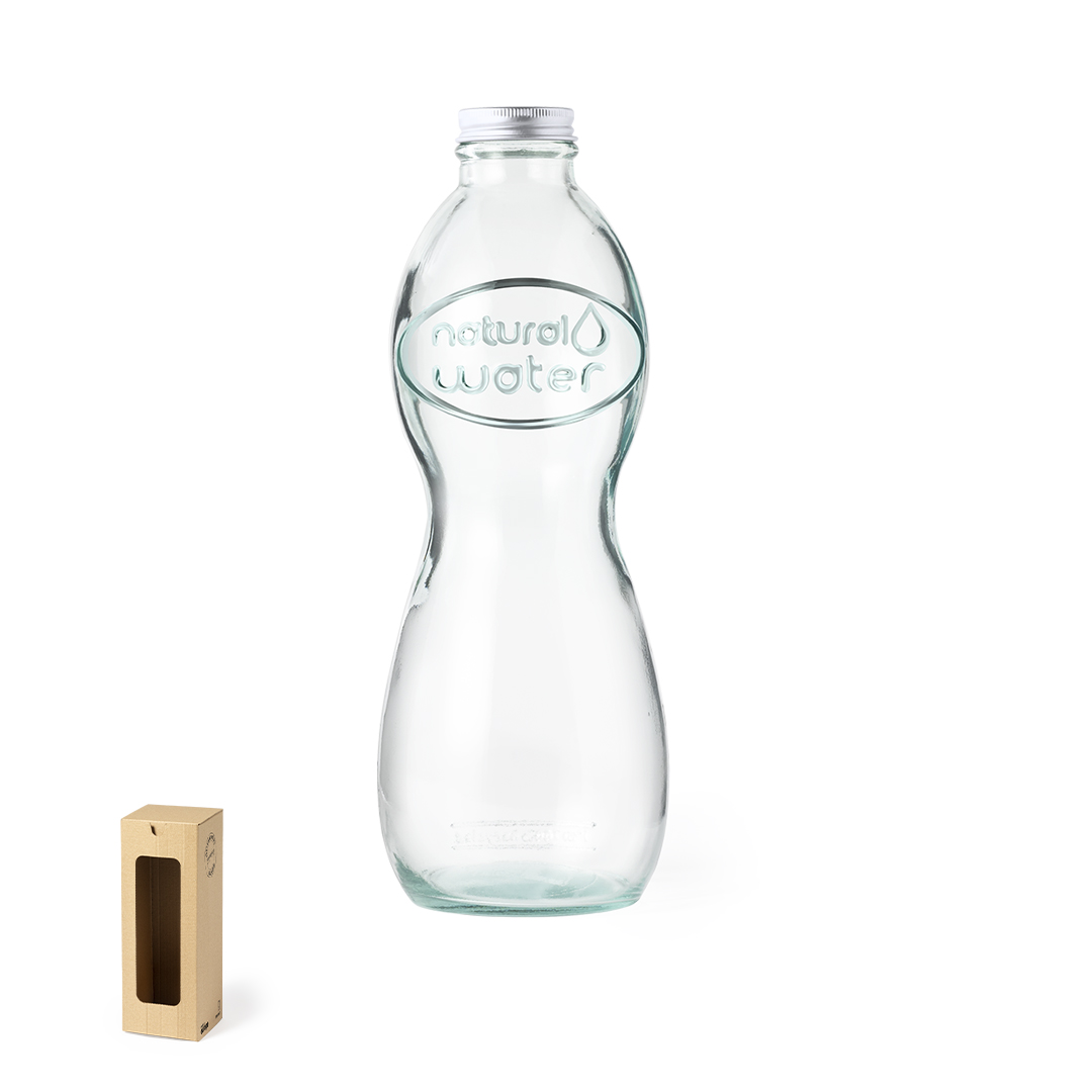 Botella personalizada Limpix de vidrio reciclado GRS de 1L - Tazas y botellas - Regalo Promocional Personalizado