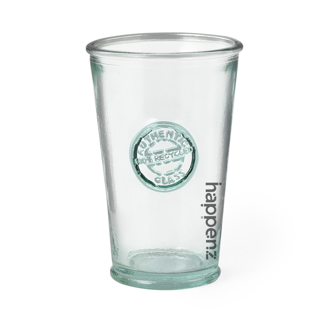 Vaso de cristal reciclado personalizado Rawlin de 300ml