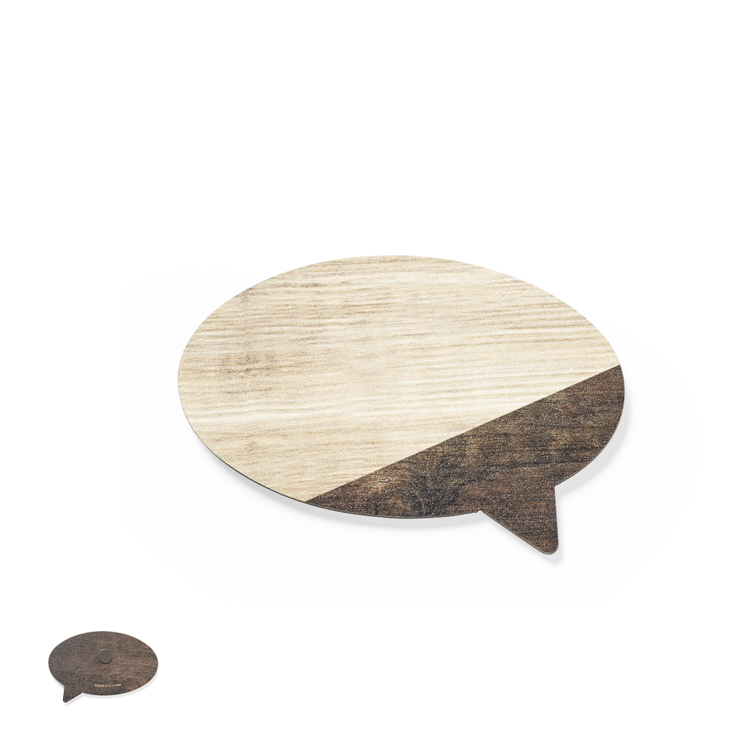 Imán personalizado Talier bocadillo de madera natural acabado bicolor - Imanes personalizados - Regalo Promocional Personalizado