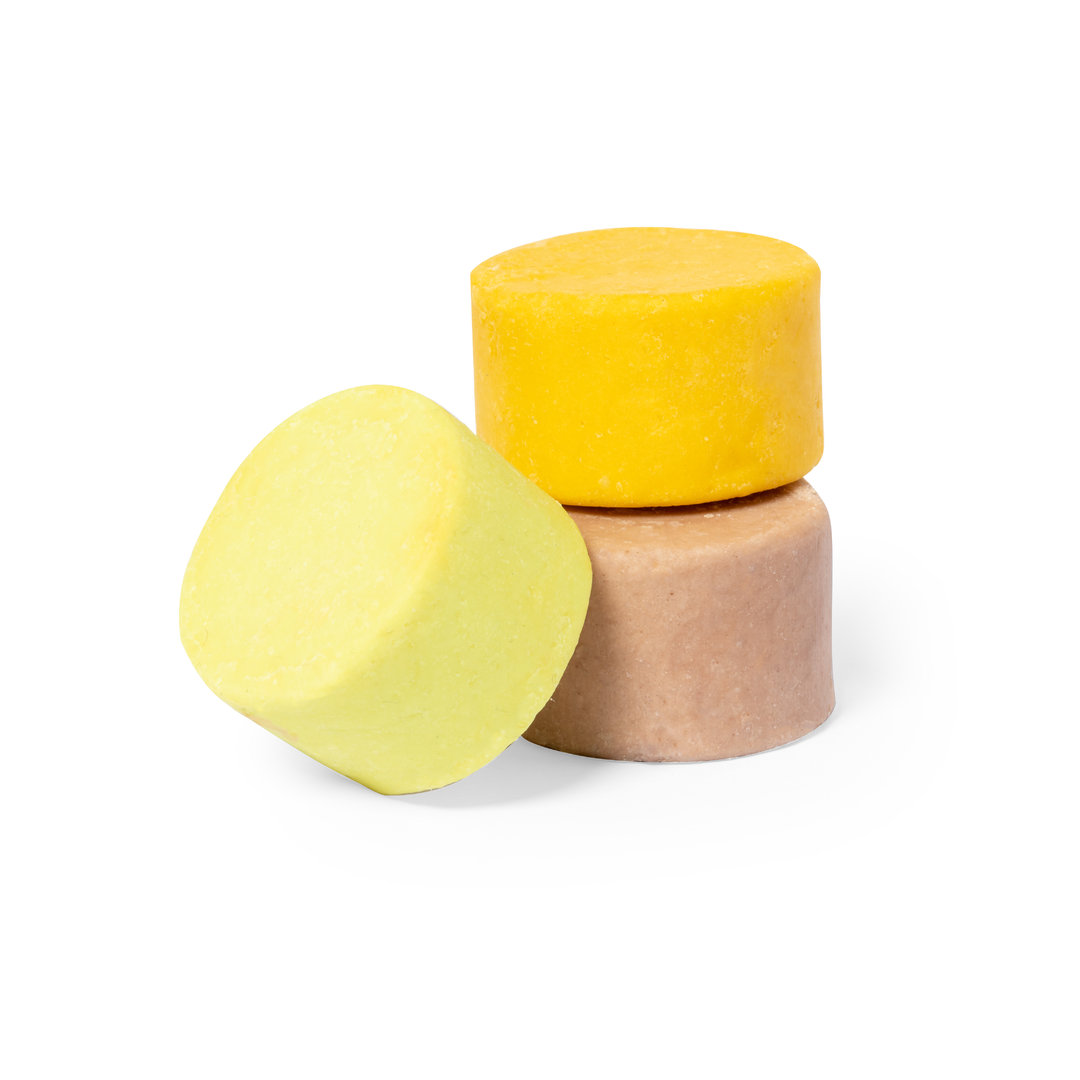 Set  champús personalizado Turuen veganos sólidos con bolsa algodón