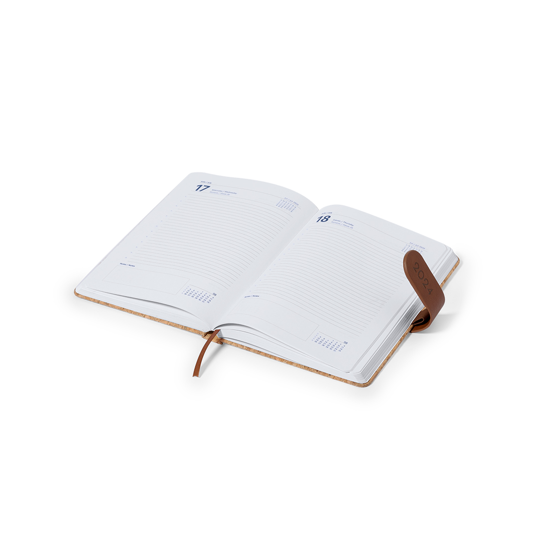 Agenda Flinex A5 corcho natural con cierre magnético - Oficina - Regalo Promocional Personalizado - vista alternativa