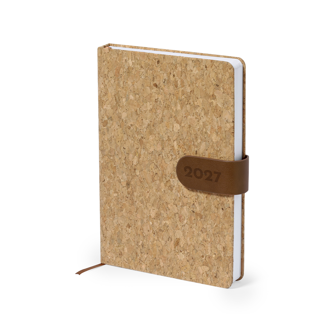 Agenda Flinex A5 corcho natural con cierre magnético - Oficina - Regalo Promocional Personalizado