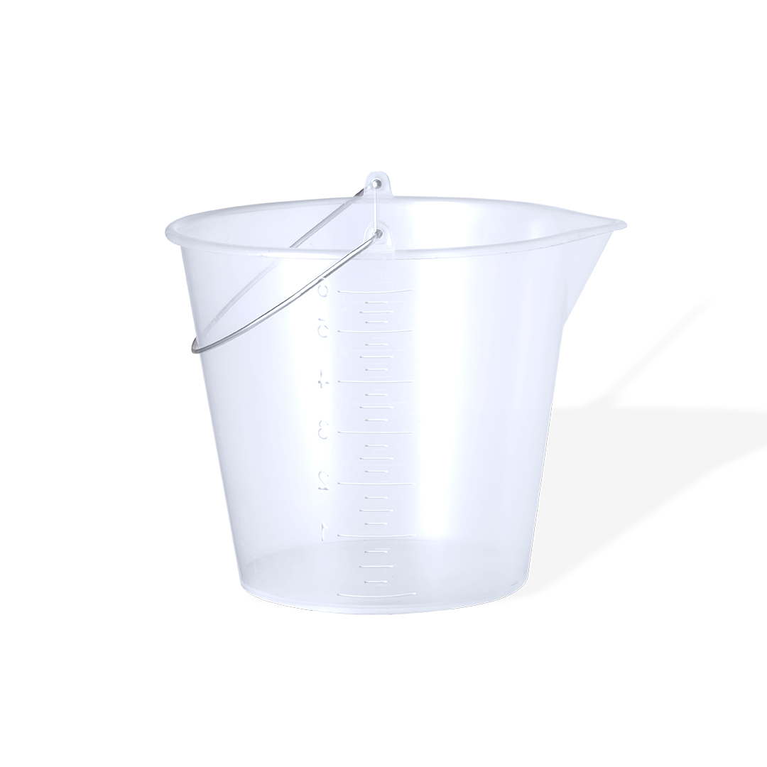 Cubo medidor personalizado Manson de PP transparente de 6 litros - Jardín - Regalo Promocional Personalizado - vista alternativa