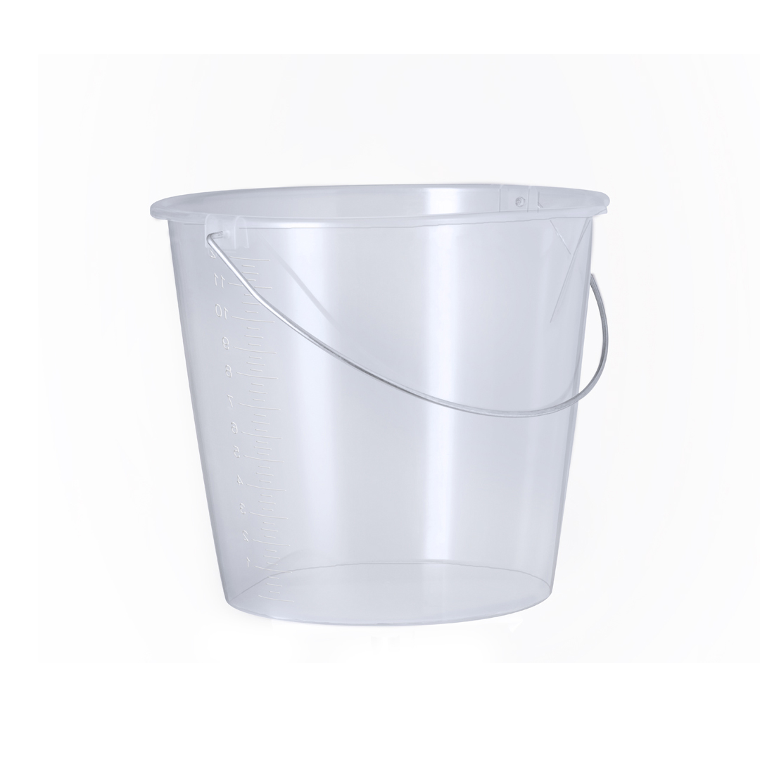 Cubo medidor personalizado Lunux de PP transparente de 11 litros