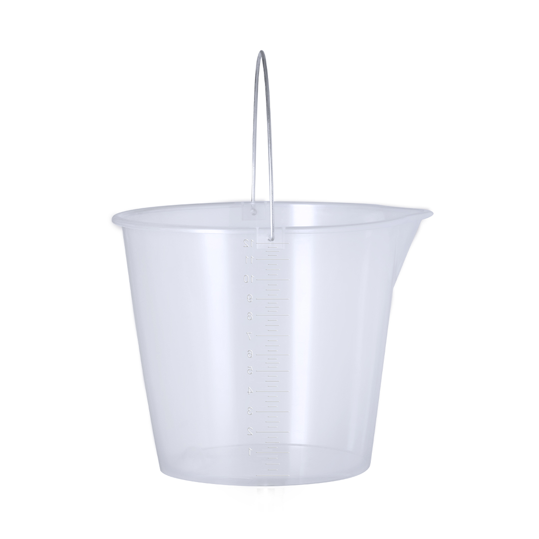 Cubo medidor personalizado Lunux de PP transparente de 11 litros - Jardín - Regalo Promocional Personalizado