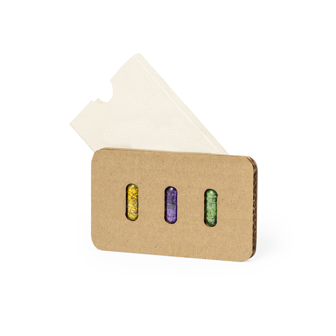 Set cápsulas semillas personalizado Nioxis de cartón reciclado