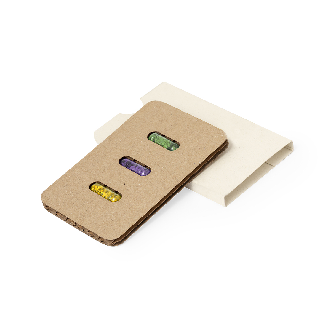 Set cápsulas semillas personalizado Nioxis de cartón reciclado - Jardín - Regalo Promocional Personalizado - vista alternativa