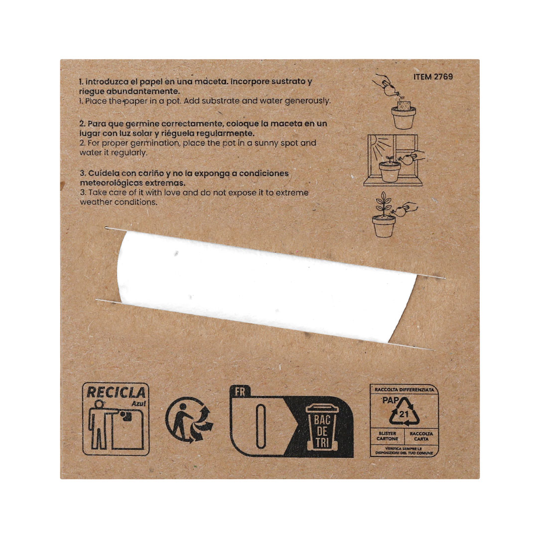 Papel Plantable Cryar - Oficina - Regalo Promocional Personalizado - imagen 4