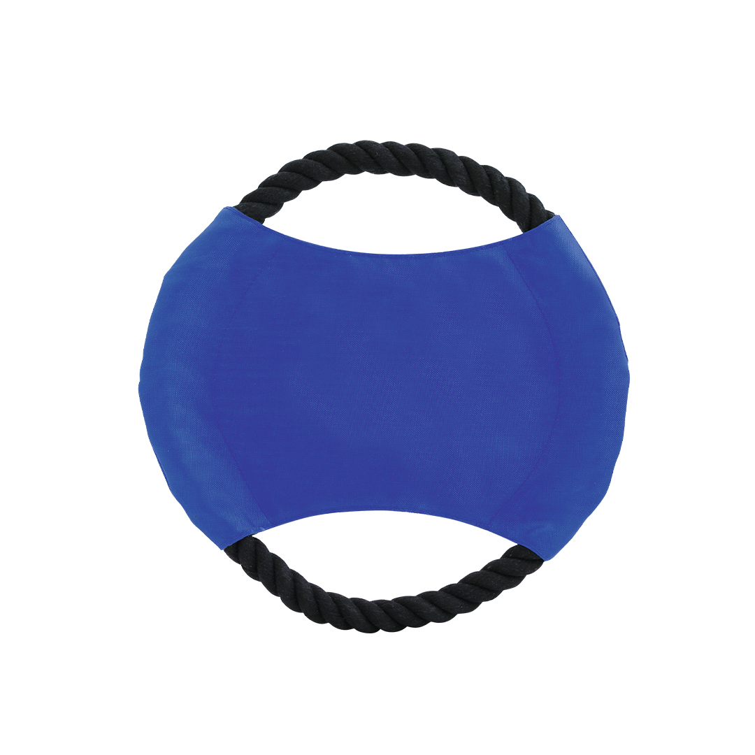 Frisbee personalizado Flybit para mascotas con cuerda de algodón