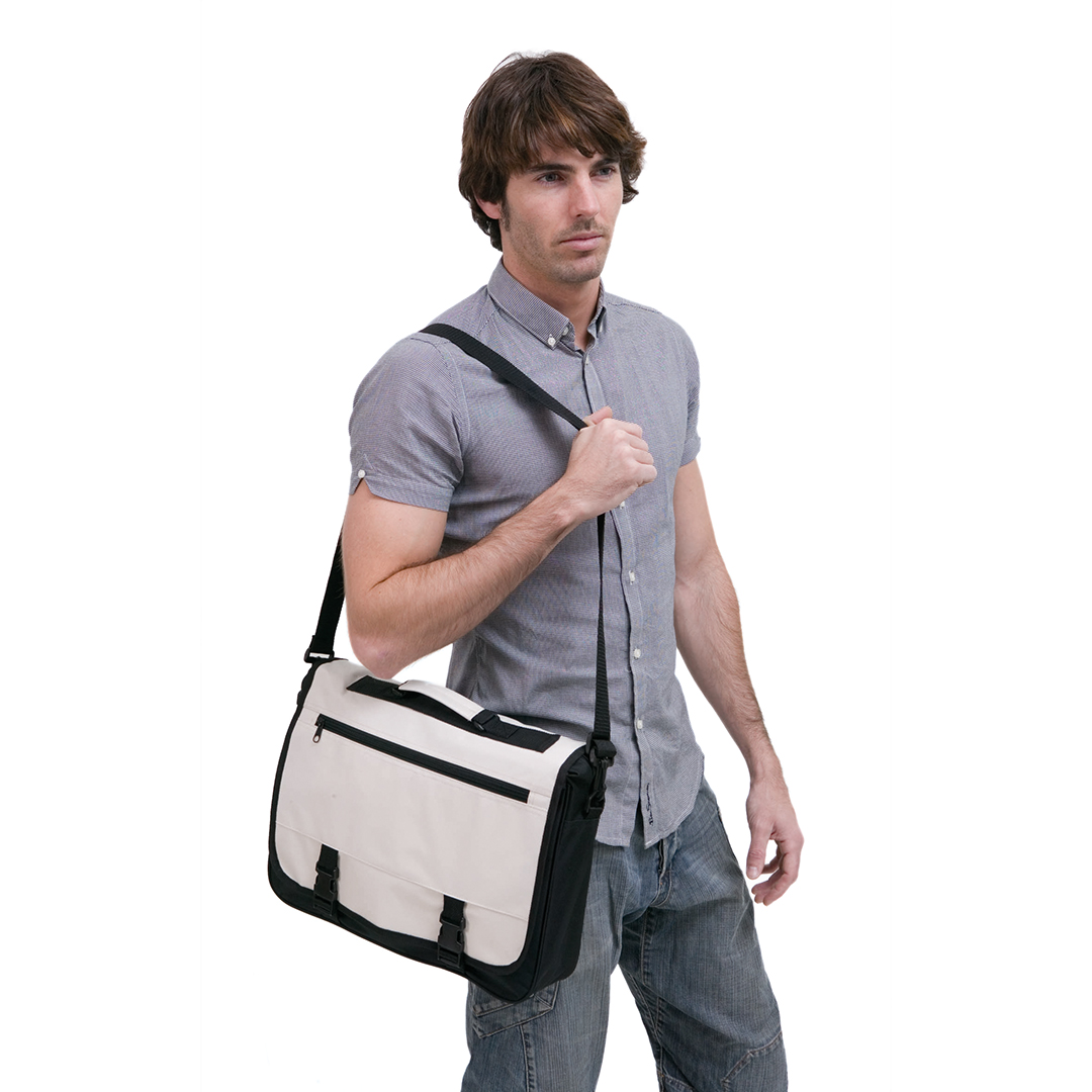 Portadocumentos personalizado Verse de poliéster 600D con solapa velcro - Portadocumentos personalizados - Regalo Promocional Personalizado - imagen 3