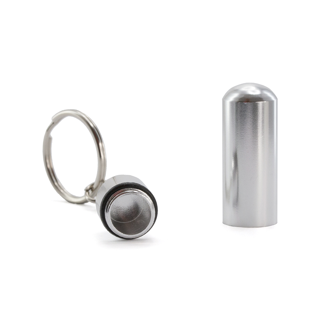 Llavero personalizado Pastillero Alumpill de aluminio con cierre a rosca - Pastilleros personalizados - Regalo Promocional Personalizado - vista alternativa