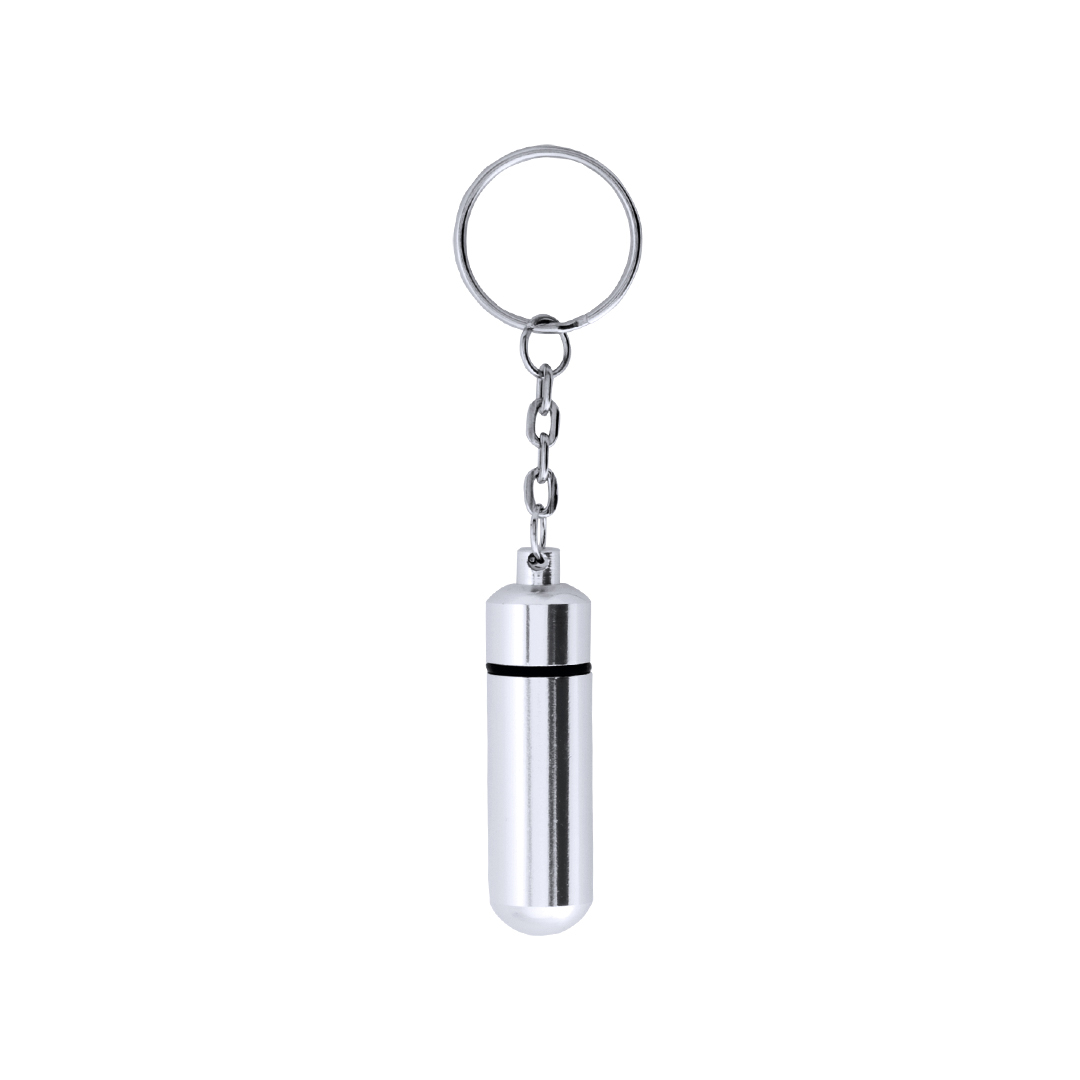 Llavero personalizado Pastillero Alumpill de aluminio con cierre a rosca - Pastilleros personalizados - Regalo Promocional Personalizado