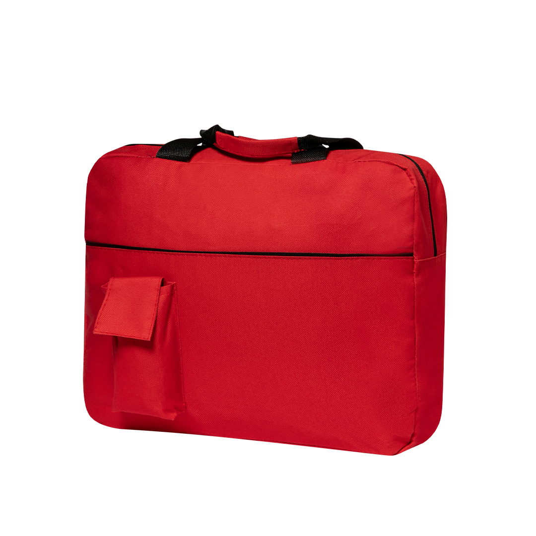 Portadocumentos personalizado Konfer de poliéster 600D con bolsillo smartphone velcro