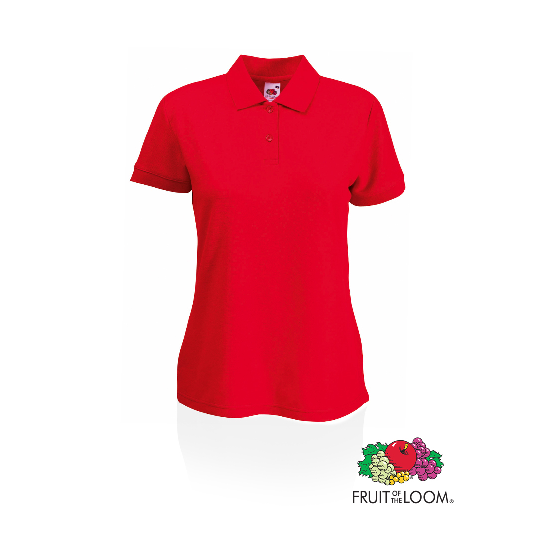 Polo personalizado mujer 65/35 Fruit of the Loom algodón-poliéster 180g/m2 - Ropa y accesorios - Regalo Promocional Personalizado