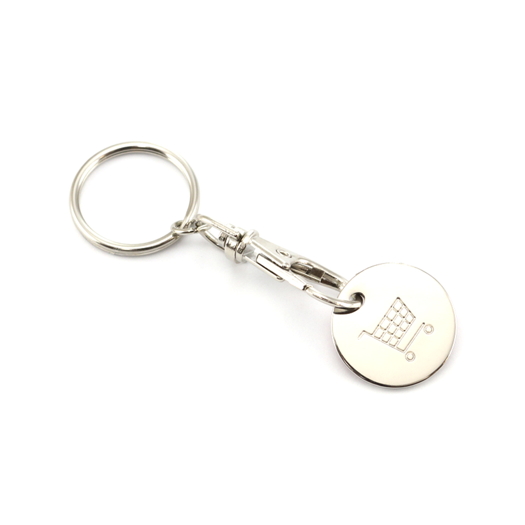 Llavero moneda personalizado Euromarket metálico con mosquetón - Llaveros, pins y chapas - Regalo Promocional Personalizado - imagen 2