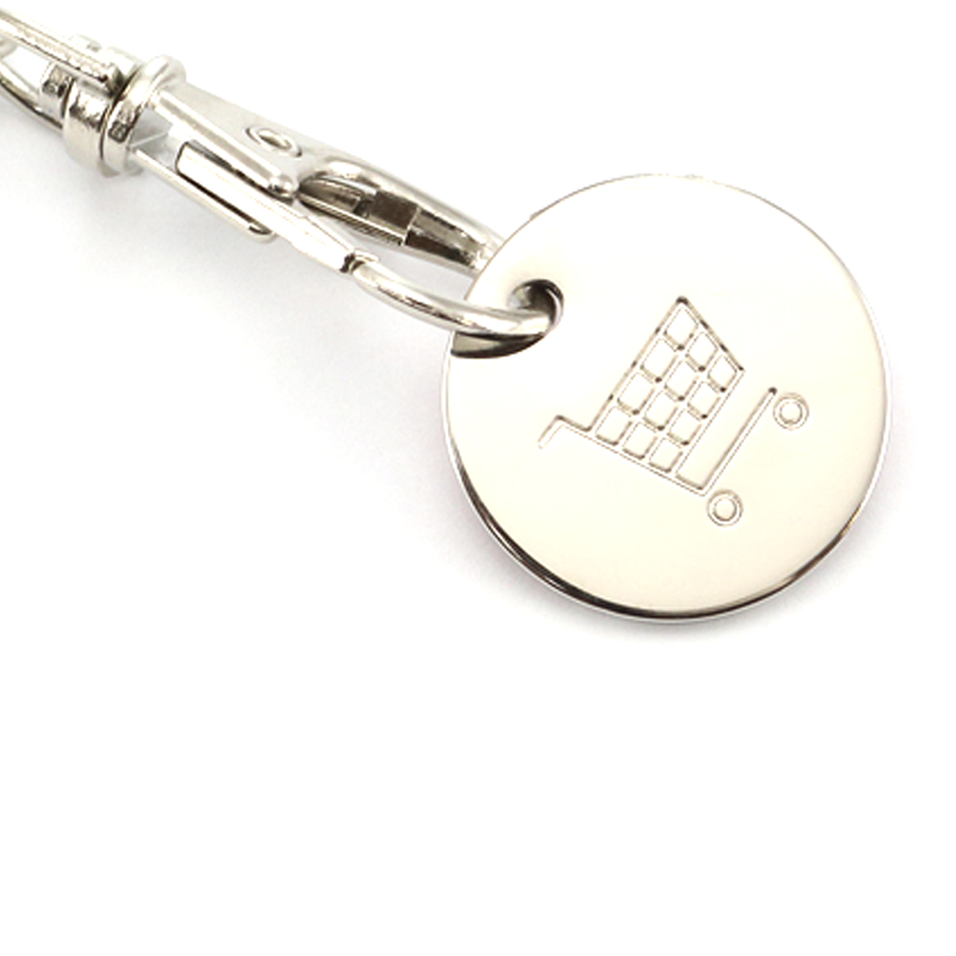 Llavero moneda personalizado Euromarket metálico con mosquetón - Llaveros, pins y chapas - Regalo Promocional Personalizado - imagen 4
