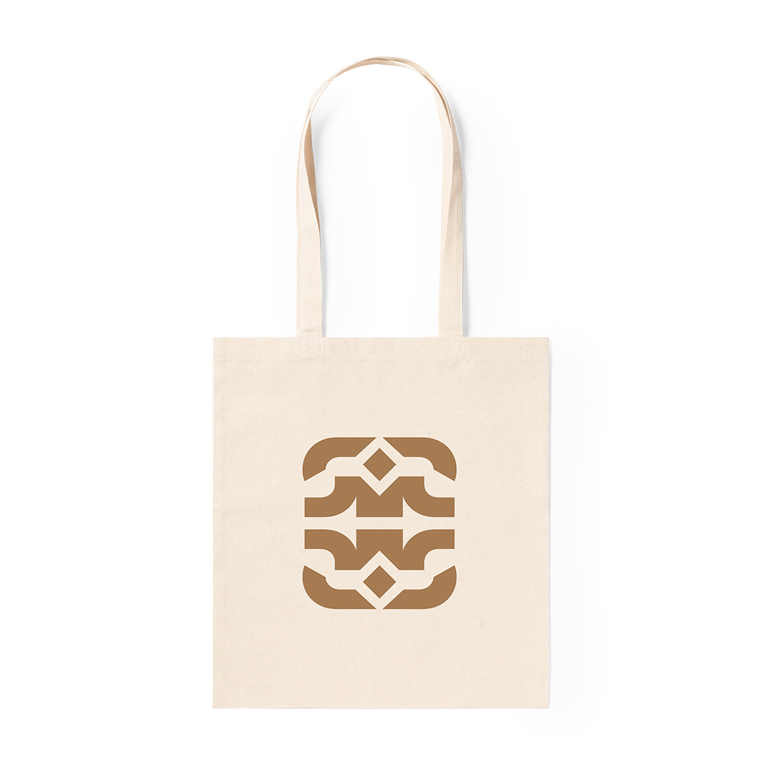 Bolsa personalizada Larsen de algodón natural clásica