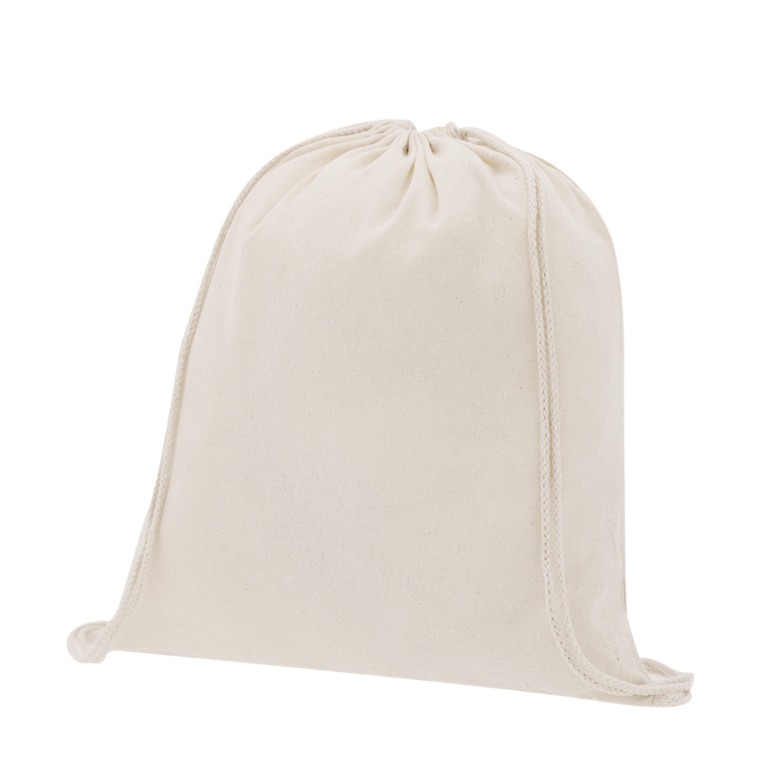 Mochila personalizada Curtis de cuerdas en algodón 100g natural