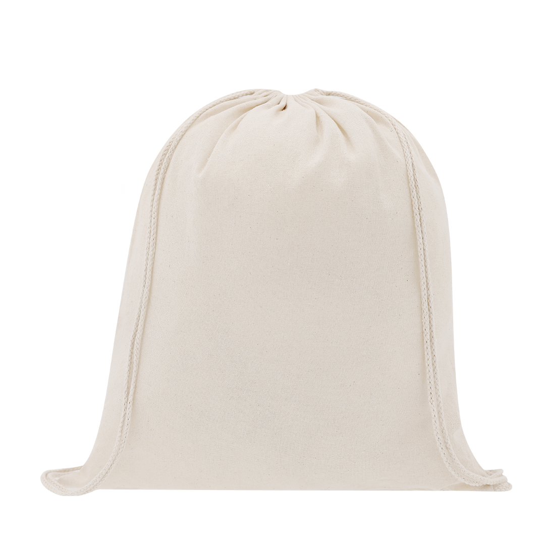 Mochila personalizada Curtis de cuerdas en algodón 100g natural - Mochilas personalizadas - Regalo Promocional Personalizado