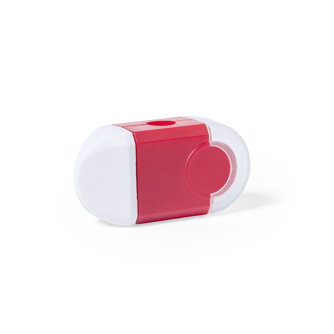 Set goma y sacapuntas personalizado Cafey con compartimento residuos - Oficina - Regalo Promocional Personalizado
