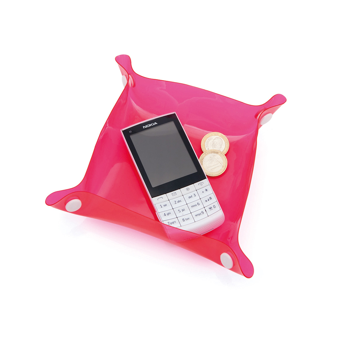 Vaciabolsillos personalizado Flot de PVC transparente con botones