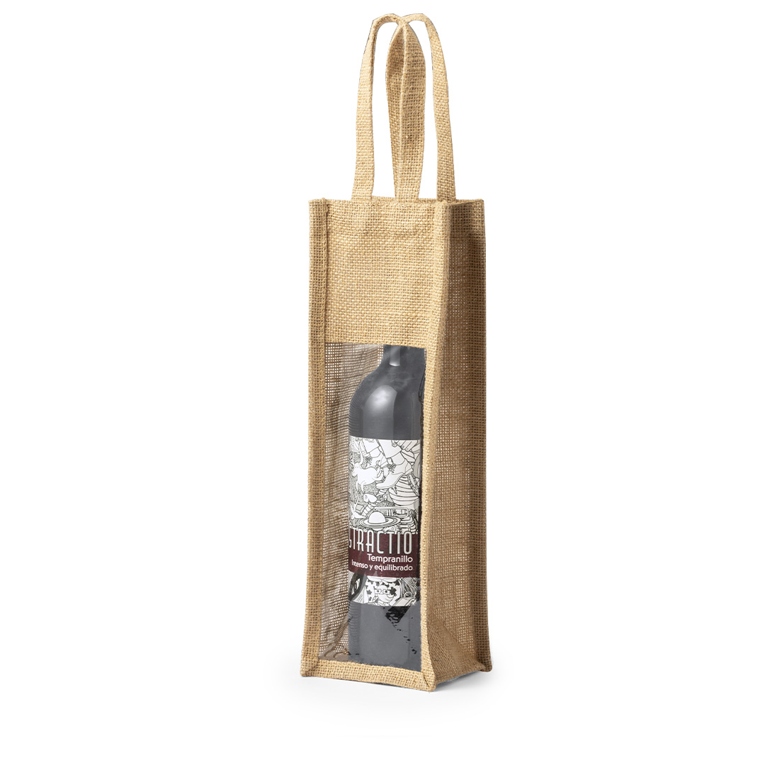 Bolsa personalizada Holden de yute laminado para vino - Hogar - Regalo Promocional Personalizado