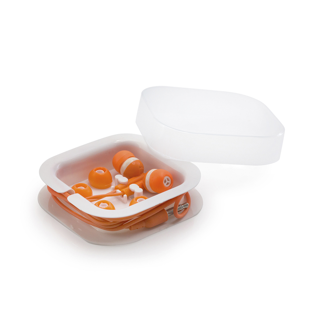 Auriculares Cort jack 3.5mm bicolor con estuche