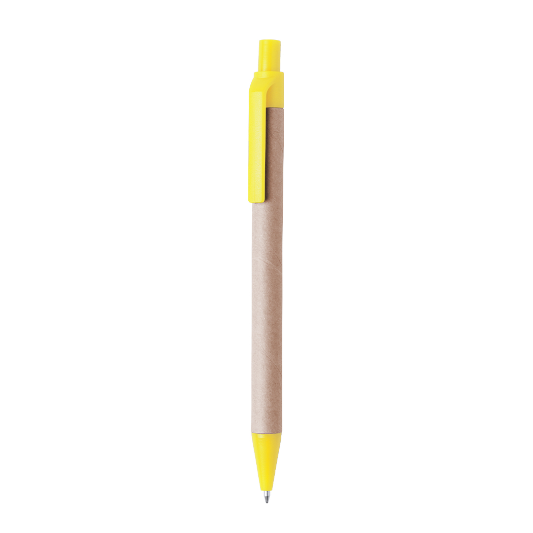 Bolígrafo personalizado Tori de cartón reciclado natural - Oficina - Regalo Promocional Personalizado