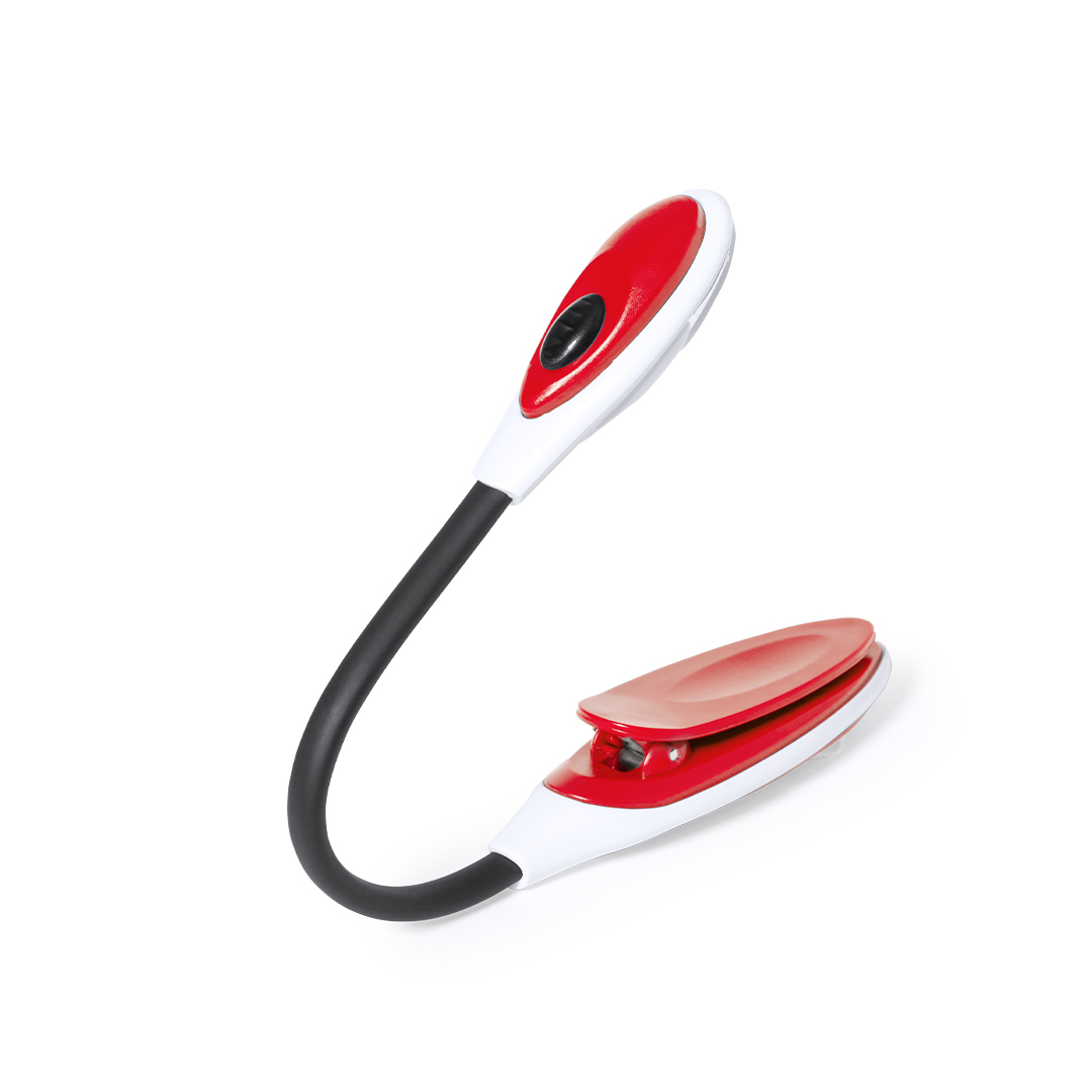 Lámpara personalizada Lektura LED lectura diseño bicolor con pinza - Tecnología - Regalo Promocional Personalizado