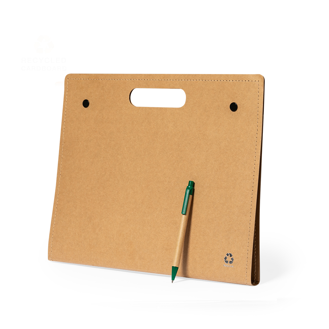 Carpeta personalizada Kelem ecológica de cartón reciclado con asas - Oficina - Regalo Promocional Personalizado