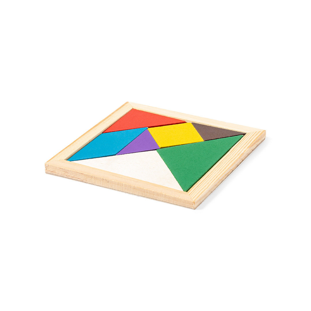 Puzzle personalizado Tangram de madera multicolor para niños - Niños y Juegos - Regalo Promocional Personalizado - imagen 5
