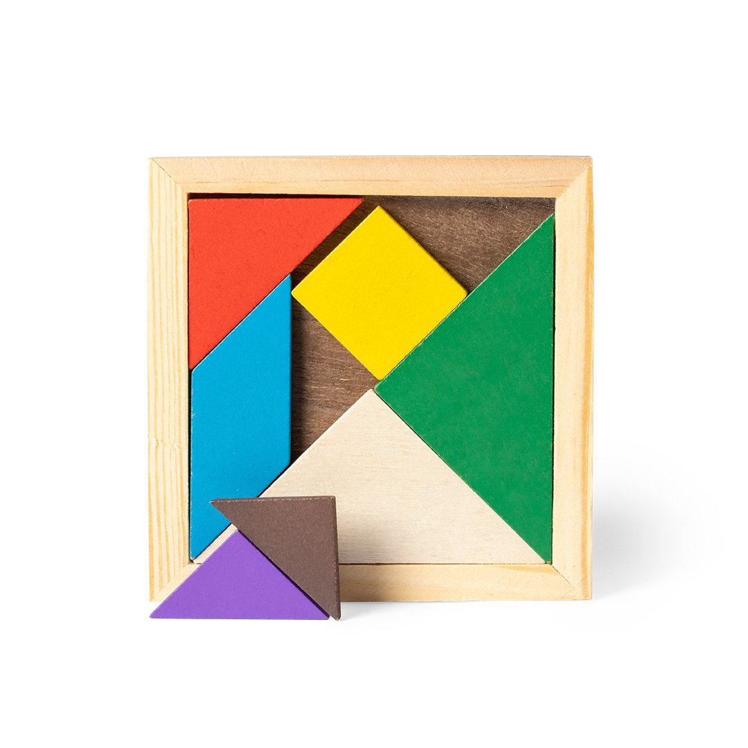 Puzzle personalizado Tangram de madera multicolor para niños - Niños y Juegos - Regalo Promocional Personalizado - imagen 7