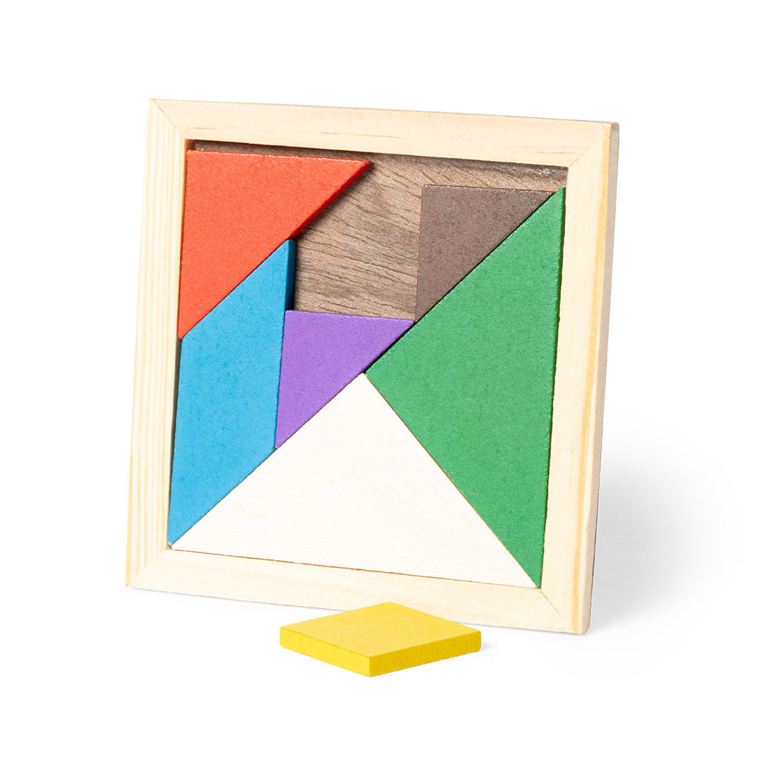 Puzzle personalizado Tangram de madera multicolor para niños - Niños y Juegos - Regalo Promocional Personalizado - imagen 8