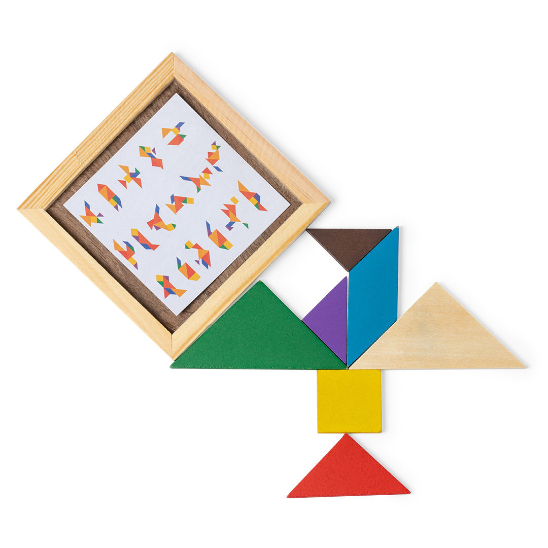 Puzzle personalizado Tangram de madera multicolor para niños - Niños y Juegos - Regalo Promocional Personalizado - imagen 9