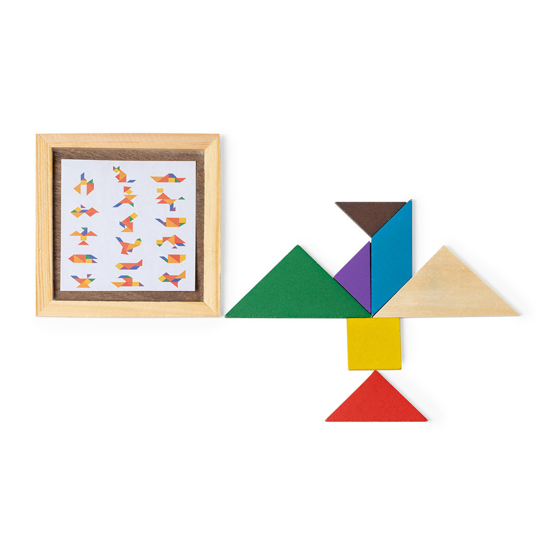 Puzzle personalizado Tangram de madera multicolor para niños - Niños y Juegos - Regalo Promocional Personalizado - imagen 10