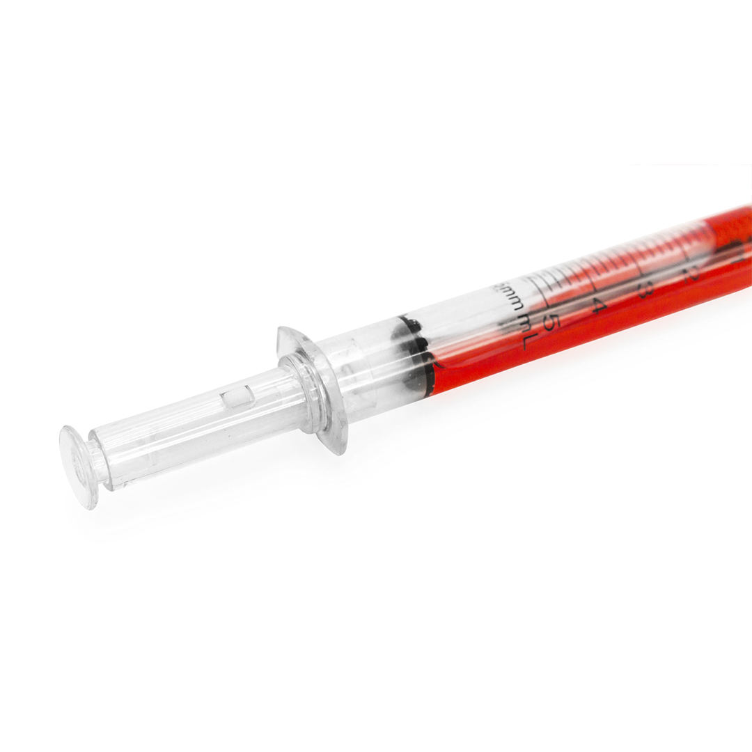 Bolígrafo original personalizado Medic con diseño de jeringuilla transparente - Oficina - Regalo Promocional Personalizado - imagen 3