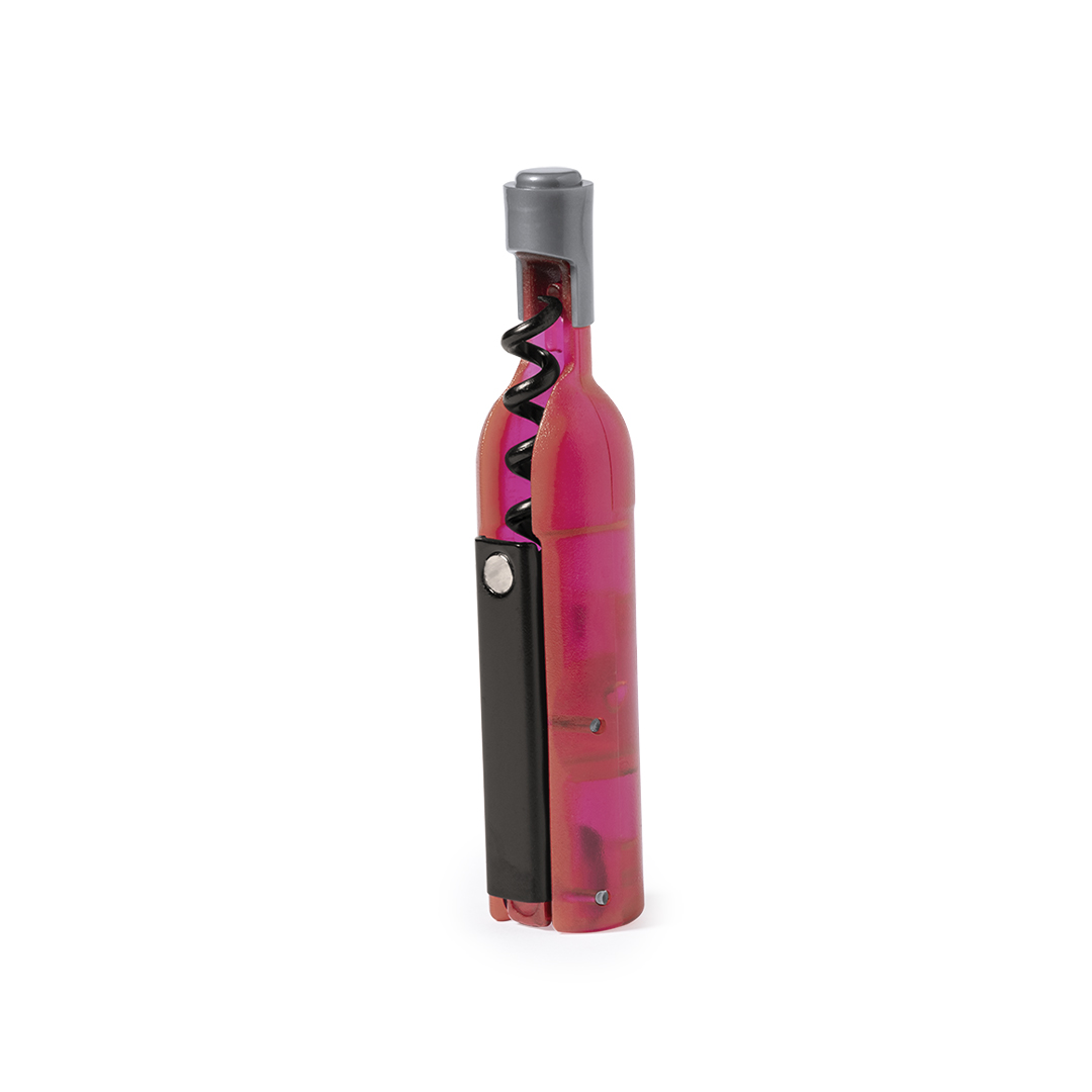 Sacacorchos mágnetico personalizado Nolix forma botella vino con acabado translúcido - Hogar - Regalo Promocional Personalizado