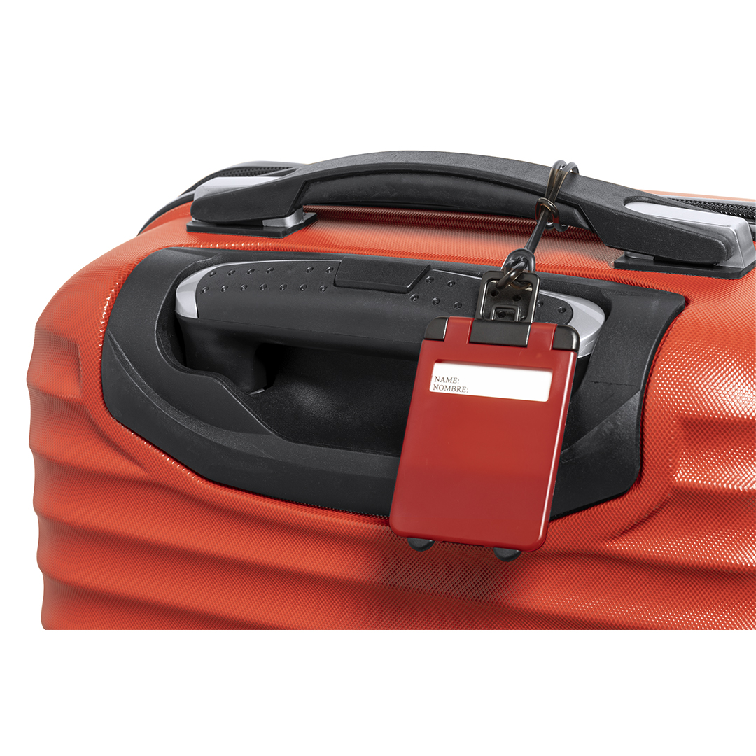 Identificador de maletas personalizado Cloris diseño trolley bicolor en colores vivos - Viaje - Regalo Promocional Personalizado - vista alternativa