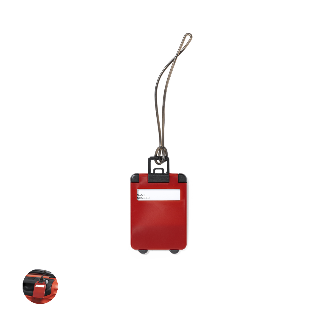Identificador de maletas personalizado Cloris diseño trolley bicolor en colores vivos - Viaje - Regalo Promocional Personalizado