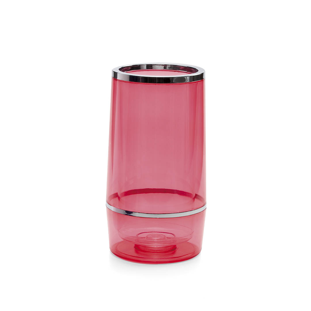 Enfriador personalizado Pusko botellero transparente con anillas plateadas - Otros accesorios bodega - Regalo Promocional Personalizado