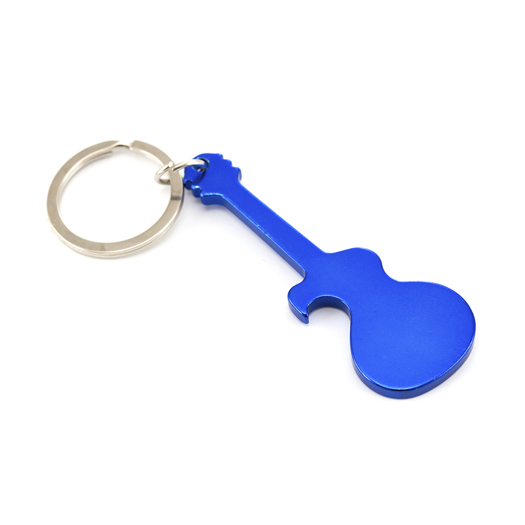 Llavero abridor personalizado Singe de aluminio forma guitarra - Llaveros, pins y chapas - Regalo Promocional Personalizado - vista alternativa