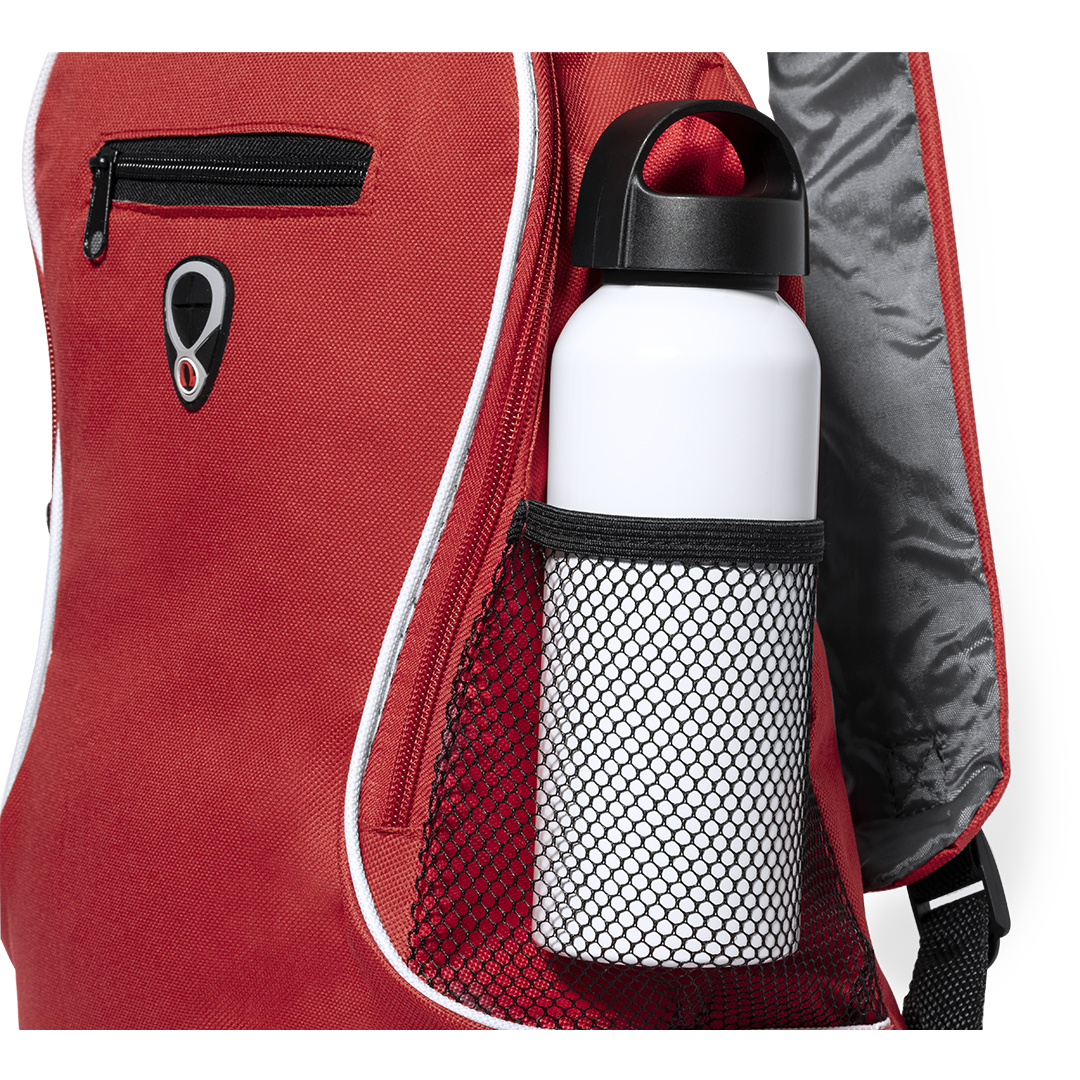 Mochila personalizada Humus de poliéster 600D con salida auriculares