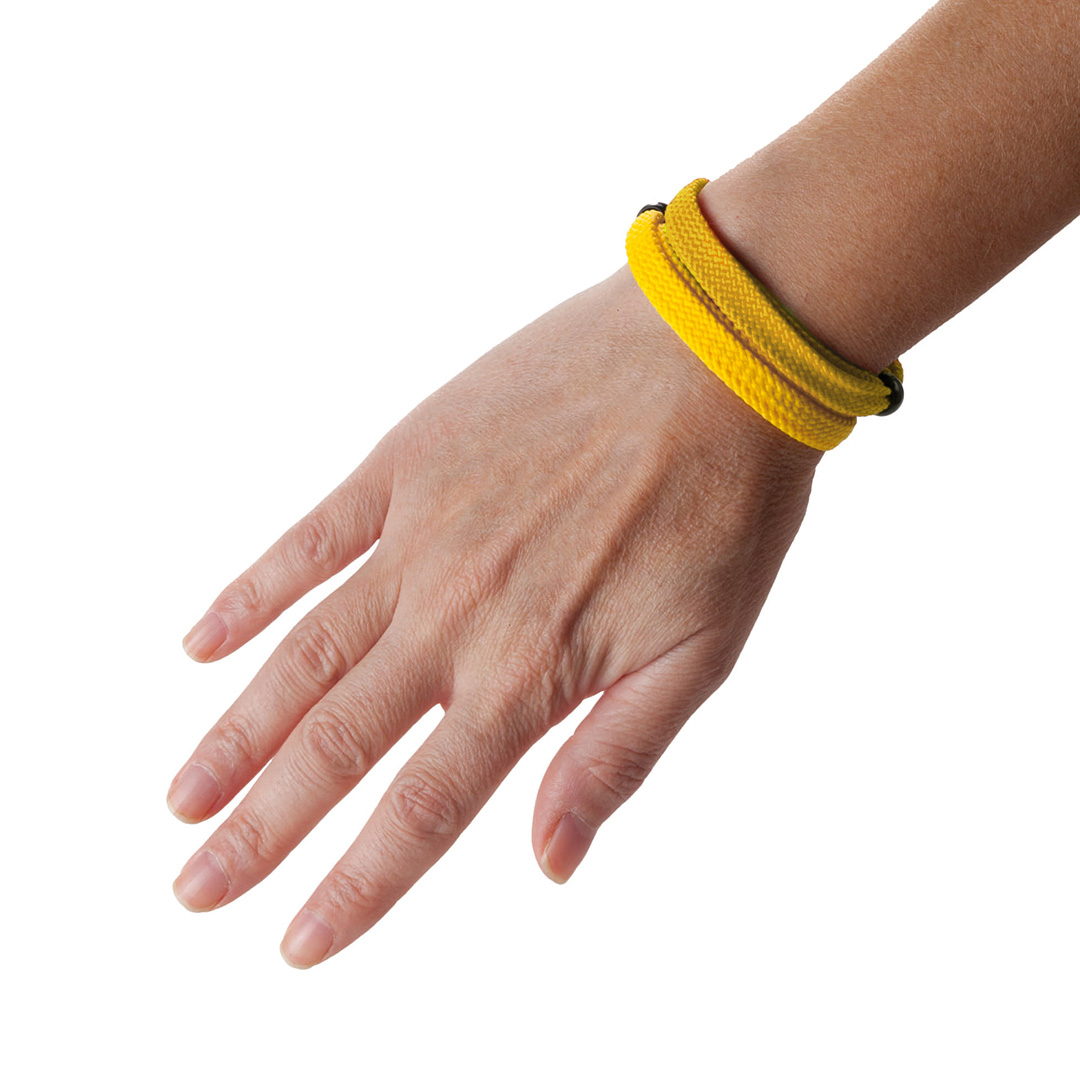 Pulsera ajustable personalizada Mitjansi de poliéster con terminación en nudo