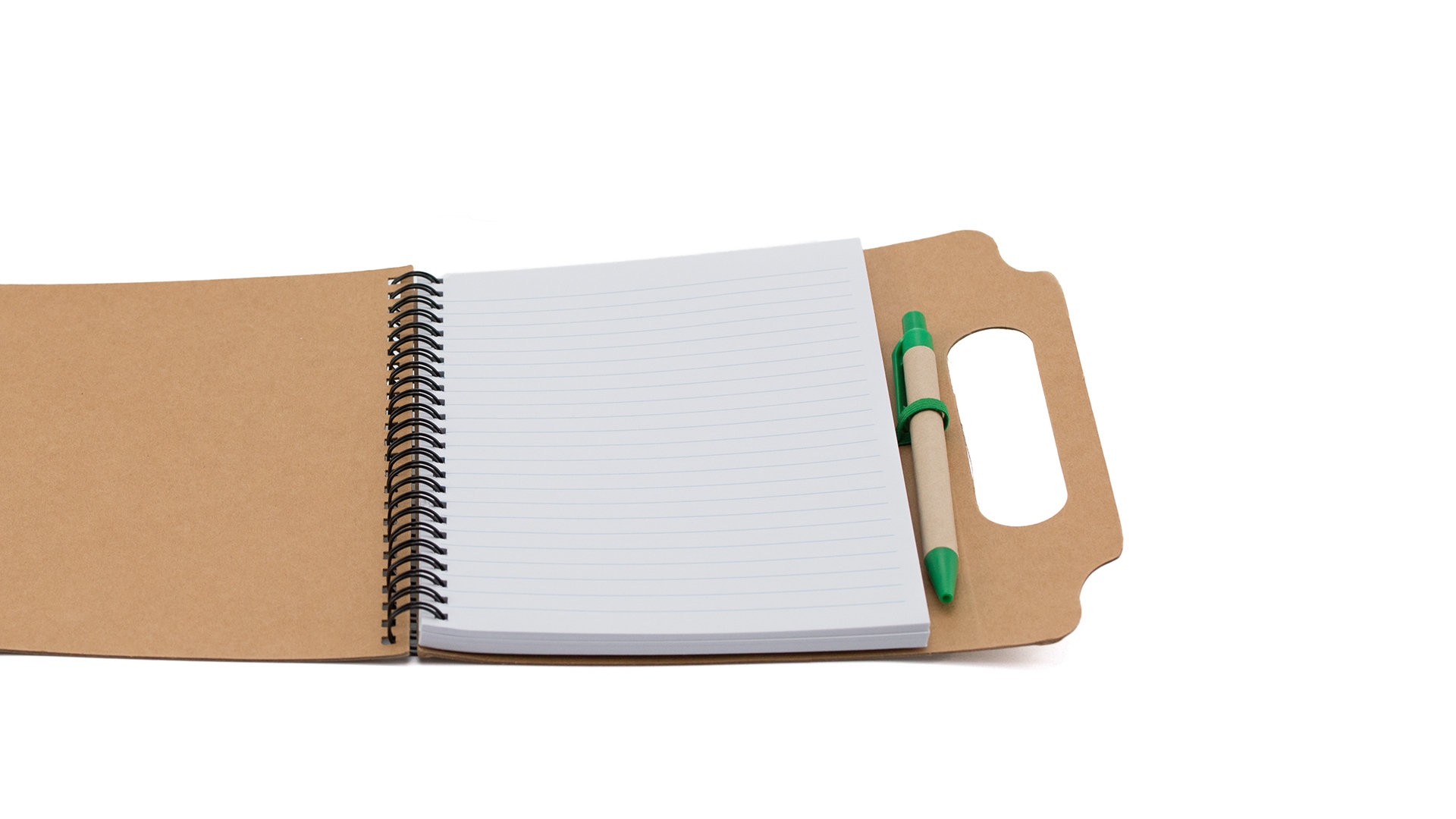 Bloc de notas personalizado Makron adhesivas con anillas y bolígrafo cartón reciclado con asas - Oficina - Regalo Promocional Personalizado - imagen 4