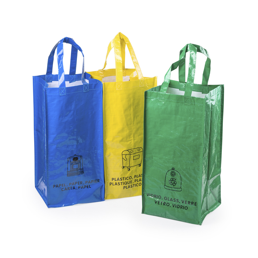 Set bolsas personalizado Lopack reciclaje de pp-woven laminado 125g - Otros accesorios cocina - Regalo Promocional Personalizado - imagen 3