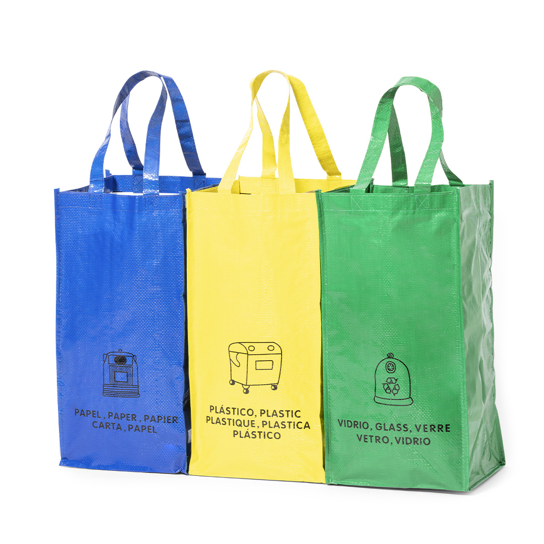 Set bolsas personalizado Lopack reciclaje de pp-woven laminado 125g - Otros accesorios cocina - Regalo Promocional Personalizado