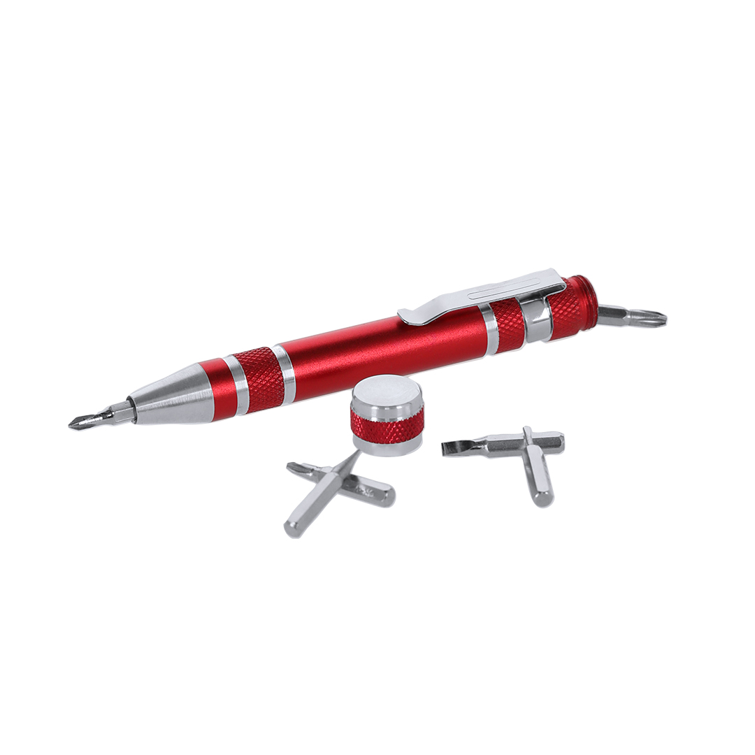 Multiherramienta personalizada Blizen de aluminio con 6 cabezales