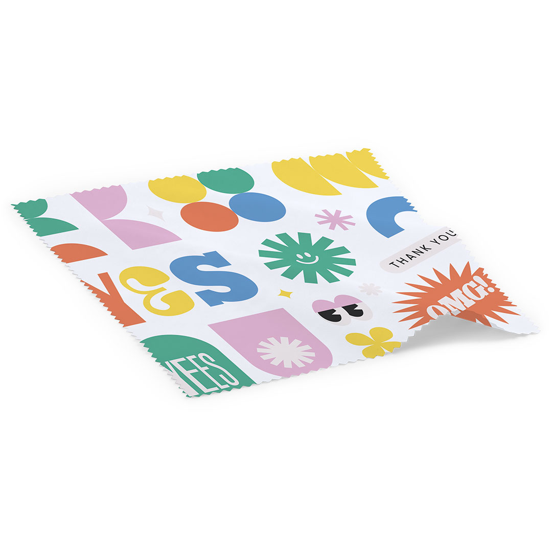 Paño limpiador personalizado Gildor de microfibra para sublimación