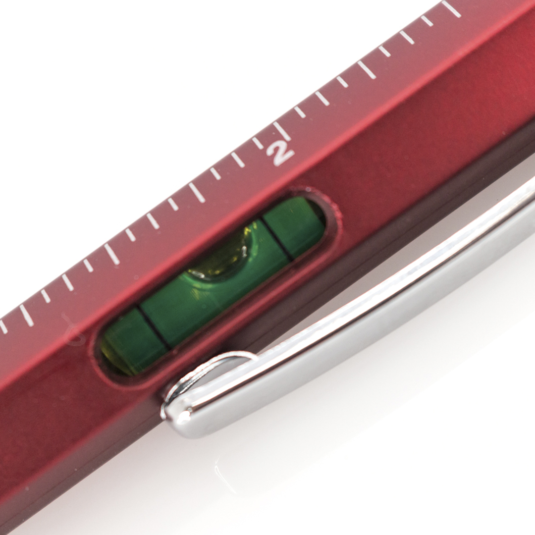 Bolígrafo multiherramienta personalizado Sauris 4 en 1 con nivel integrado - Oficina - Regalo Promocional Personalizado - imagen 7